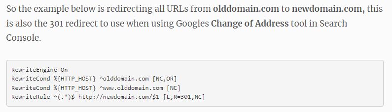 구글 서치 콘솔 도메인 주소 변경 : 301 리디렉션 4 구글용 301