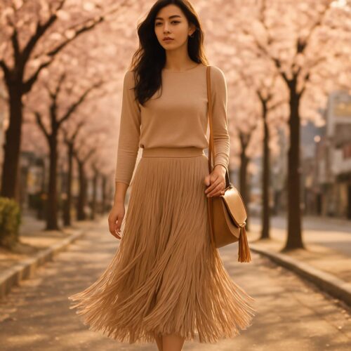 프린지 태슬 스커트 가방 